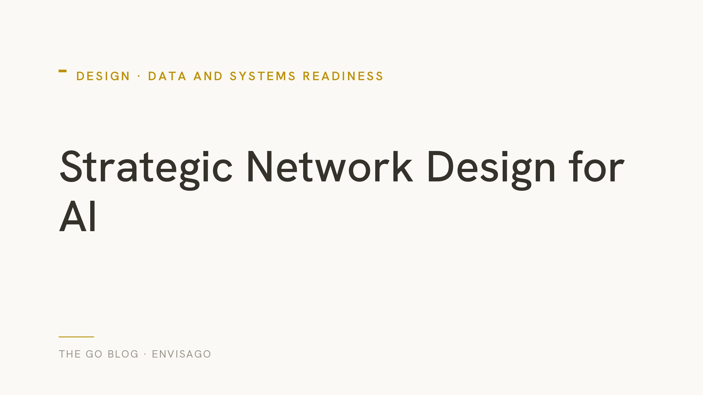 Unlocking AI Opportunities Through Strategic Network Design